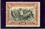 Sellos de Europa - Portugal -  Tricentenario de la Independencia. Nuno Alvares Pereira en la batalla de Atoleiros