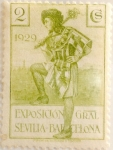 Stamps Spain -  2 céntimos 1929