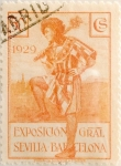 Stamps Spain -  50 céntimos 1929