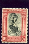Stamps Portugal -  Tricentenario de la Independencia. Juana de Gouvela en la batalla de la Aljubarrota