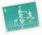 Stamps : Asia : Indonesia :  Cartero