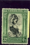 Stamps Portugal -  Tricentenario de la Independencia. Juana de Gouvela en la batalla de la Aljubarrota