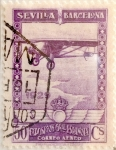 Stamps Spain -  50 céntimos 1929