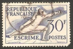 Stamps France -   962 - Olimpiadas de Helsinki 1952, Esgrima