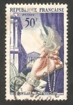 Stamps France -  973 - Obra de arte, broche