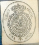 Stamps : Europe : Spain :  Intercambio jxn 1,5 usd 1 onza 1855