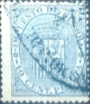 Stamps Spain -  Intercambio mxrl 1,60 usd 10 céntimos 1874