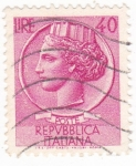Sellos de Europa - Italia -  Moneda Siracusana