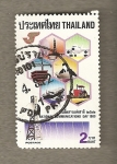 Sellos de Asia - Tailandia -  Día Nacional de las Comunicaciones