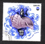 Stamps Russia -  Fauna marina, Exposición internacional en Okinawa, Oceanexpo 75