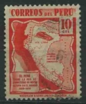 Stamps Peru -  S377 - Mapa de carreteras