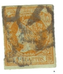 Stamps : Europe : Spain :  Isabel II