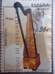 Stamps Slovenia -  Instrumentos Musicales - Arpa