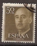 Stamps Spain -  ESPAÑA SEGUNDO CENTENARIO USD Nº 1149 (0) 50C CAST OLIVA GENERAL FRANCO