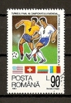 Stamps : Europe : Romania :  Mundial de futbol USA.
