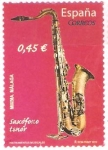 Stamps : Europe : Spain :  INSTRUMENTOS  MUSICALES.  SAXOFÒN  TENOR.