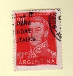 Sellos del Mundo : America : Argentina : Scott 629. Jose de San Martín.