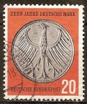 Sellos de Europa - Alemania -  10a Aniv de la Reforma de divisas (Marco aleman).