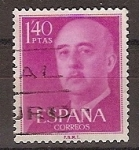 Stamps Spain -  ESPAÑA SEGUNDO CENTENARIO USD Nº 1154 (0) 1,4 P ROJO MAG FRANCO.