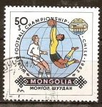 Sellos de Asia - Mongolia -  Campeonato mundial de fútbol-Chile 1962-.