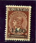 Stamps Portugal -  Sello de telegrafo habilitado para correo