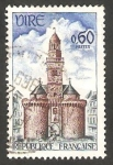 Sellos de Europa - Francia -  1500 - Puerta de El Horloge, en Vire