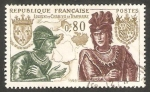 Stamps France -  1616 - Luis XI y Carlos el Temerario