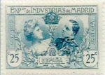 Stamps Spain -  25 céntimos 1907