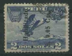 Stamps Peru -  SC4 - Avion en vuelo
