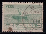 Stamps : America : Peru :  Barco de pesca