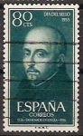 Stamps : Europe : Spain :  ESPAÑA SEGUNDO CENTENARIO USD Nº 1168 (0)   80C VERDE            