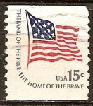 Stamps United States -  Tierra de la libertad.Hogar de los valientes.