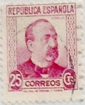 Stamps Spain -  25 céntimos 1934