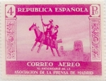 Stamps Spain -  4 pesetas 1936