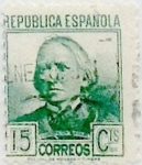 Stamps Spain -  15 céntimos 1937