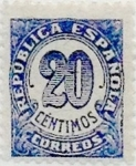 Stamps Spain -  20 céntimos 1938