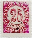 Stamps Spain -  25 céntimos 1938