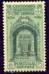 Stamps Portugal -  VII Centenario de la muerte de San Antonio de Padua. Fuente Bautismal de la Catedral de Lisboa