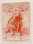 Sellos de Europa - Espa�a -  45 céntimos más 5 pesetas 1938