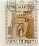 Stamps Spain -  10 pesetas 1938