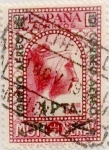 Stamps Spain -  1 peseta sobre 25 céntimos 1938