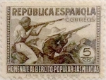 Stamps Spain -  5 céntimos 1938