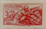 Stamps Spain -  5 céntimos 1939