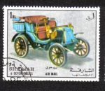 Sellos del Mundo : Asia : Emiratos_�rabes_Unidos : Sharjah, Carros Antiguos 