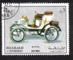 Sellos del Mundo : Asia : Emiratos_�rabes_Unidos : Sharjah, Carros Antiguos 