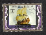 Stamps United Arab Emirates -  Ajman , Barco