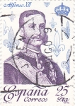 Stamps Spain -  Alfonso XII  (16)