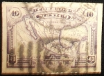 Stamps Mexico -  Mapa de México
