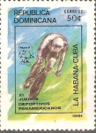 Stamps Dominican Republic -  11th  JUEGOS  PANAMERICANOS.  CICLISMO.