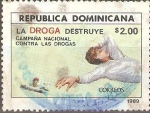 Stamps Dominican Republic -  CAMPAÑA  NACIONAL  CONTRA  LAS  DROGAS.